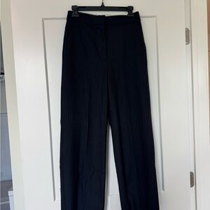 Aritzia Navy Pinstripe Trousers